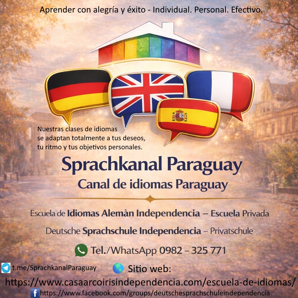 Canal de idiomas Paraguay en Facebook - Haga clic aquí